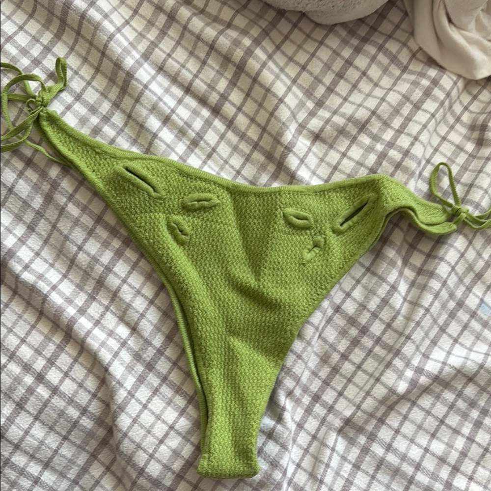 Danielle Guizio Green Bikini Bottom